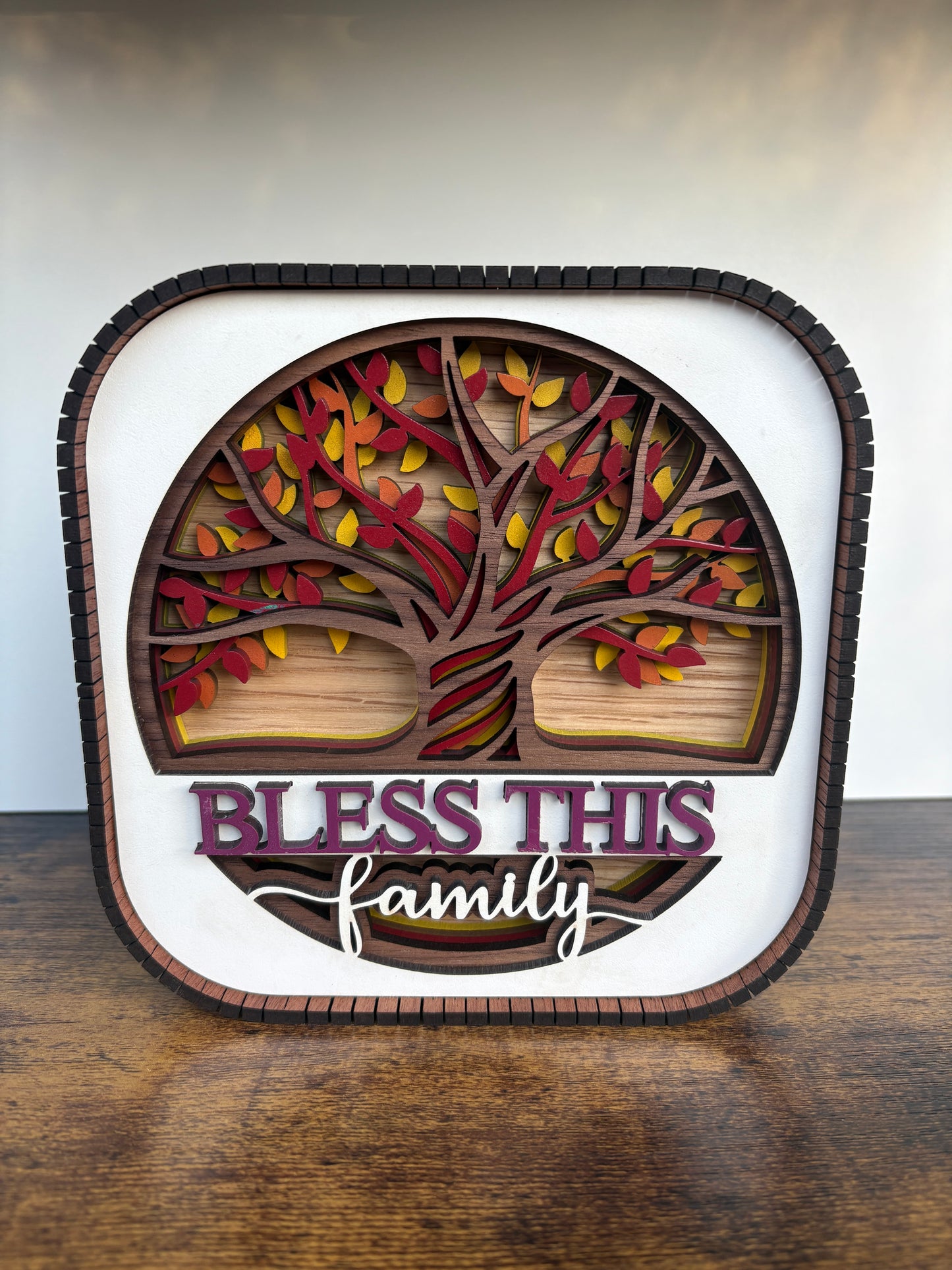 Bless This Family Shelf Sitter