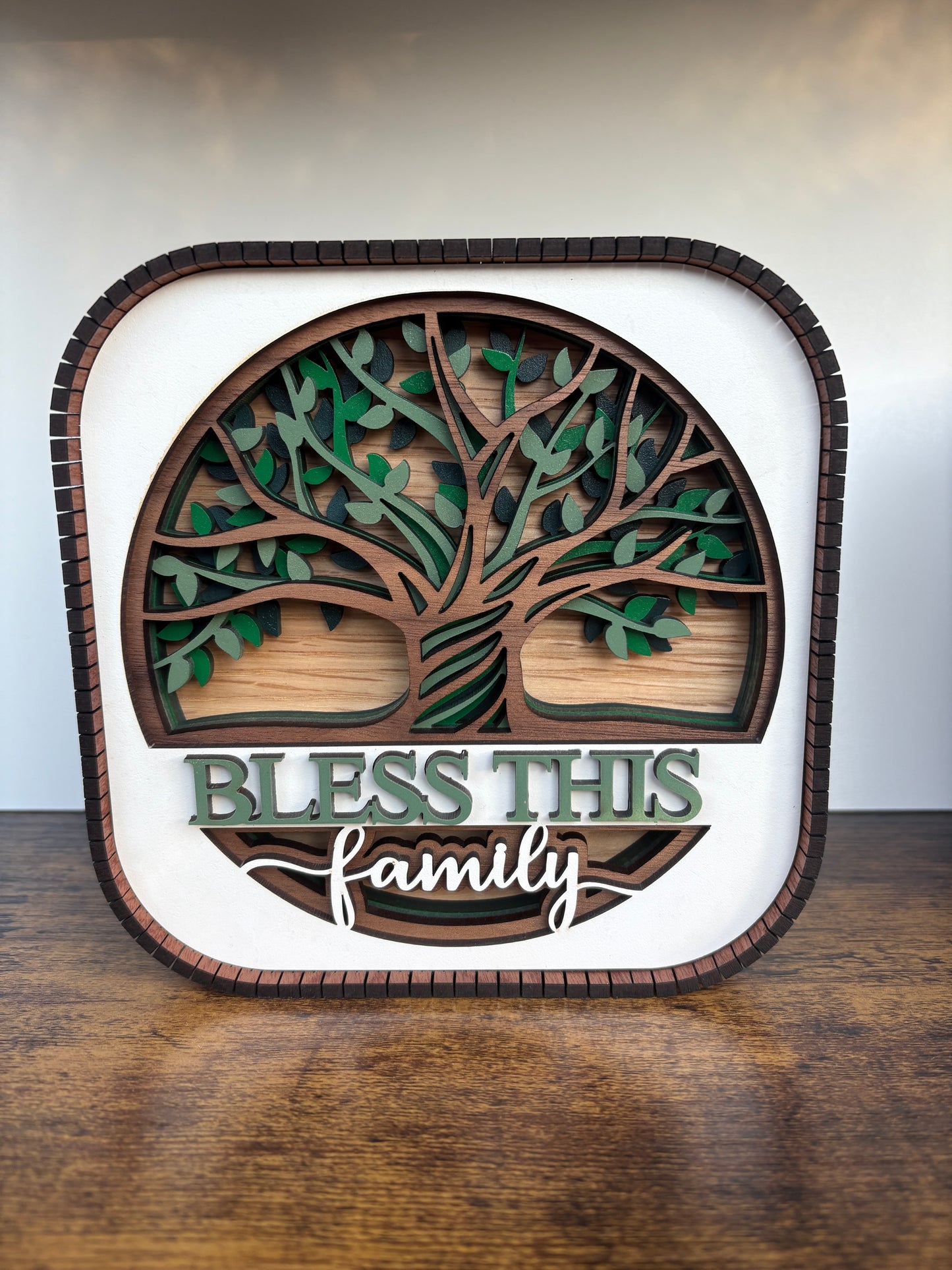 Bless This Family Shelf Sitter