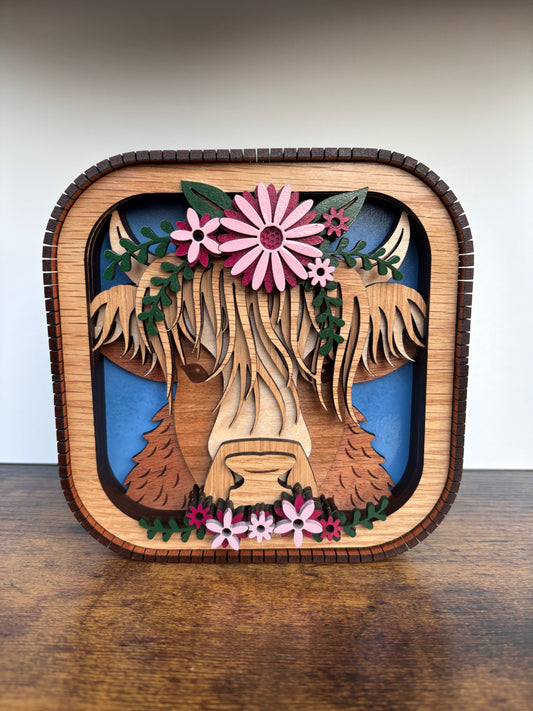 Highland Cow Shelf Sitter