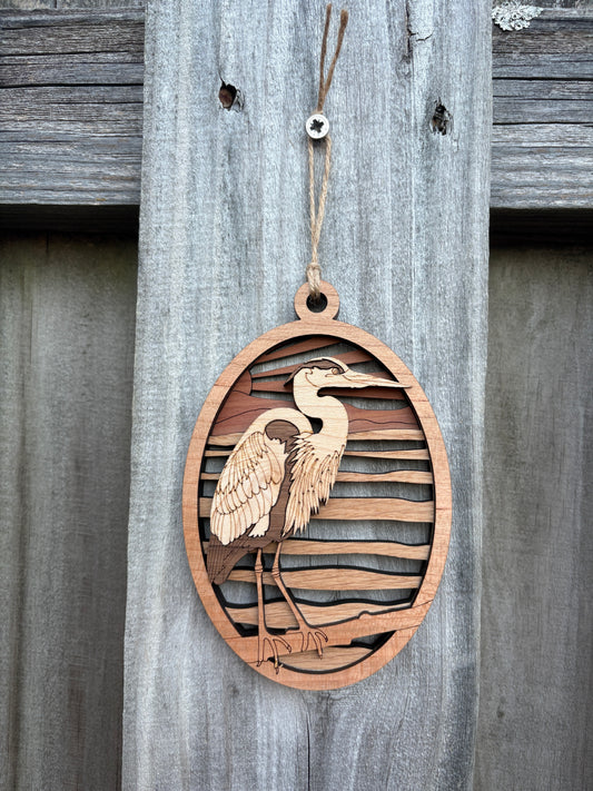Great Blue Heron Ornament