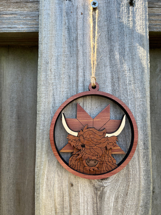 Highland Cow Ornament