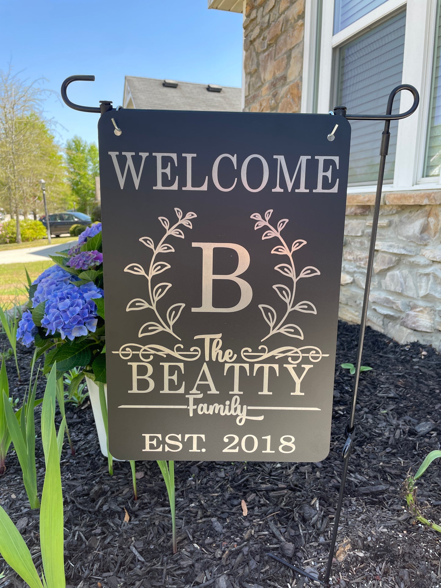 Aluminum Garden Flag- Beatty Design