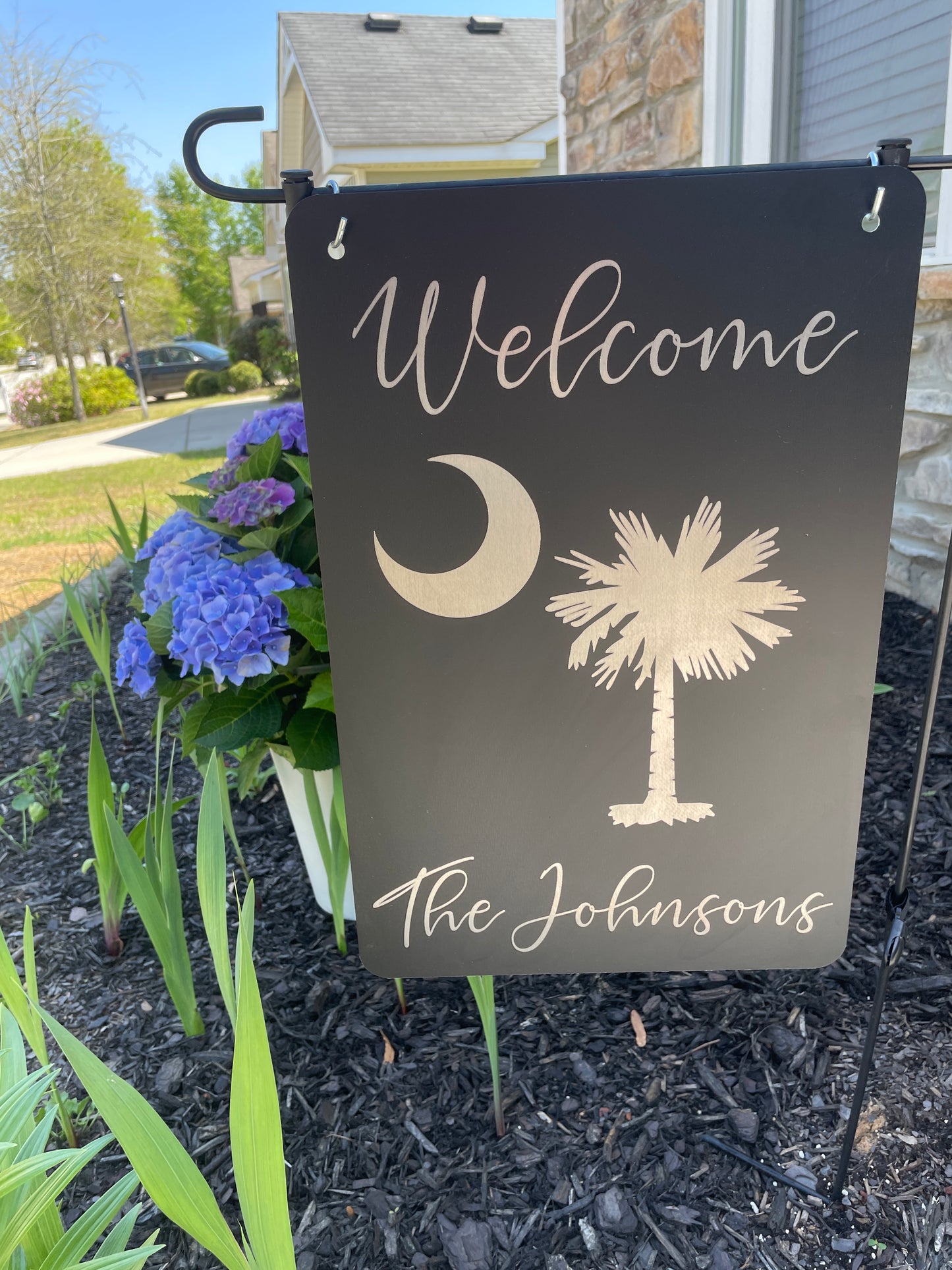 Aluminum Garden Flag- Palmetto Design