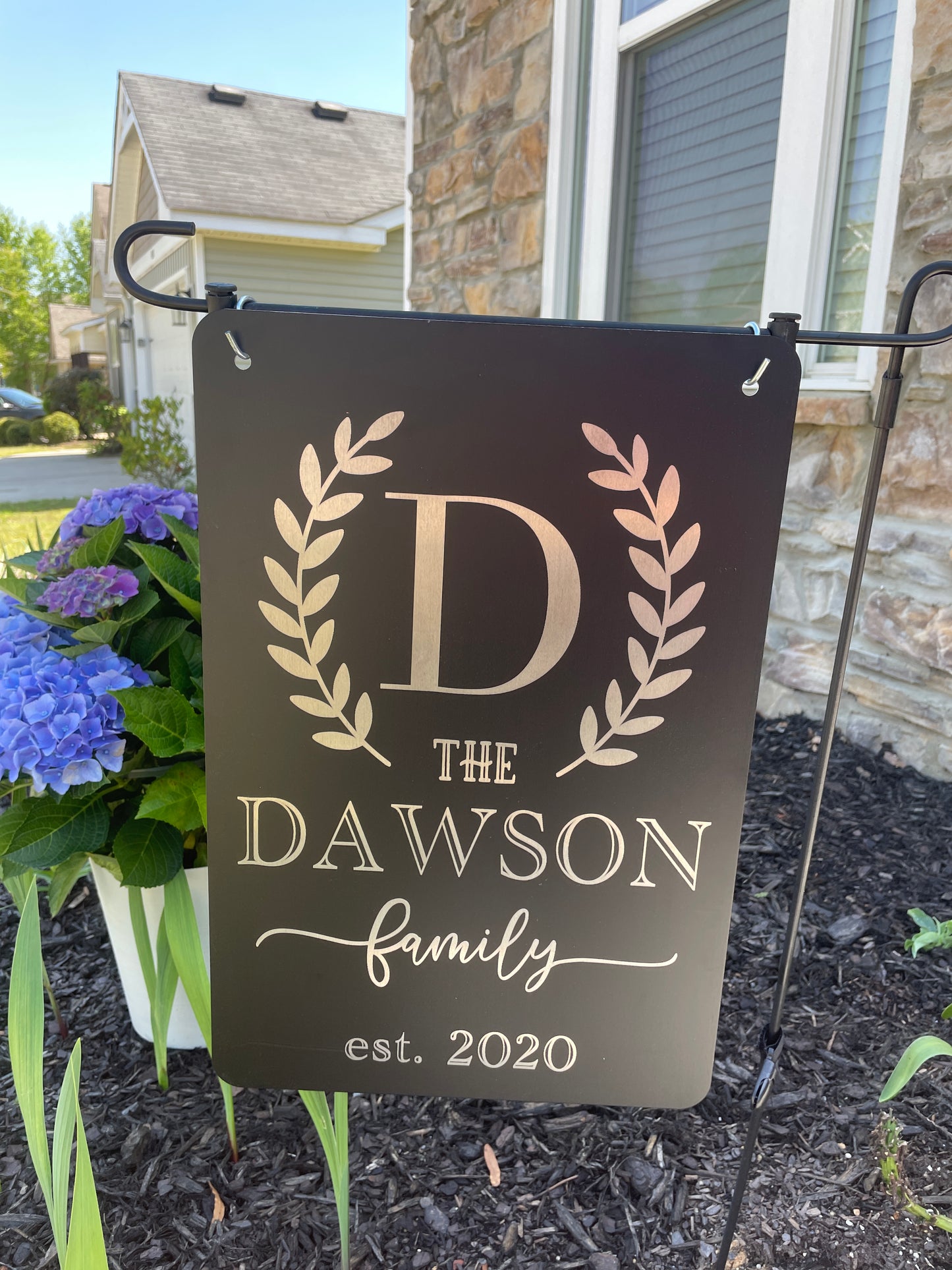 Aluminum Garden Flag- Dawson Design
