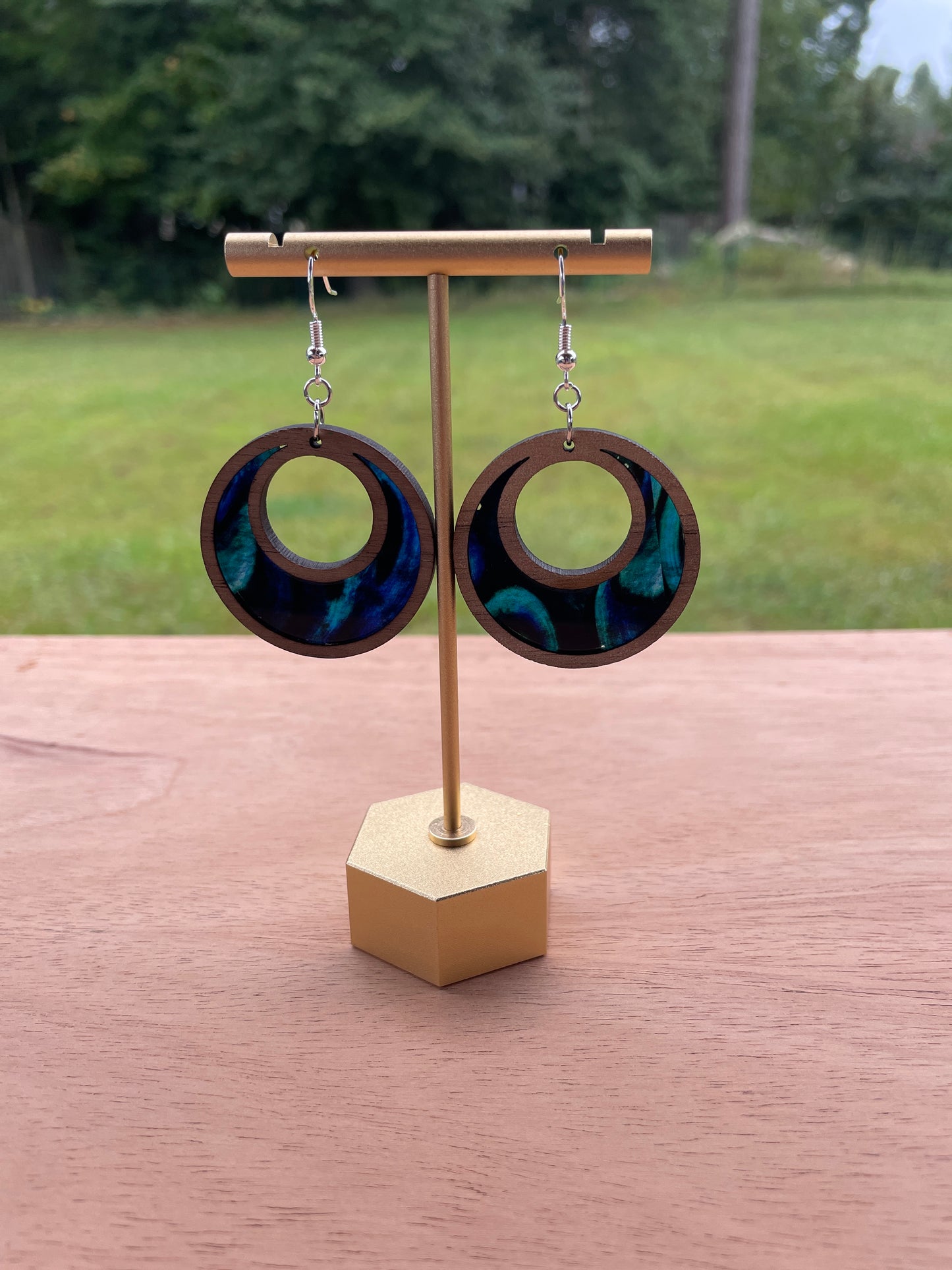 Inlay Hoop Earrings