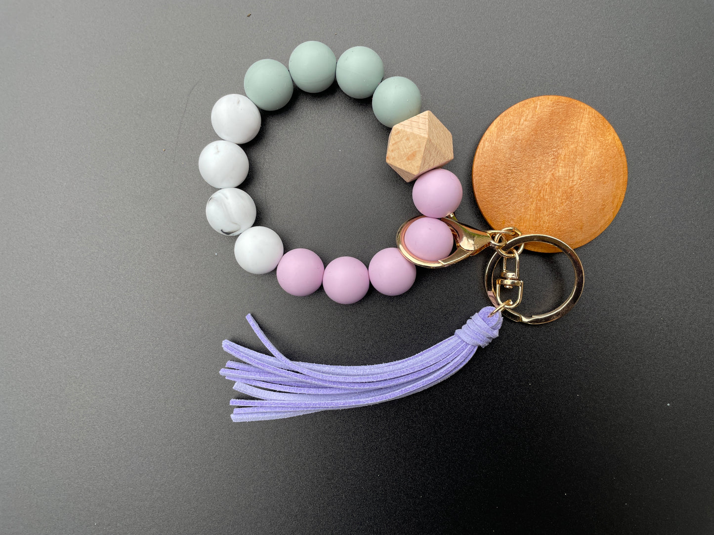 Purple Silicone Wristlet