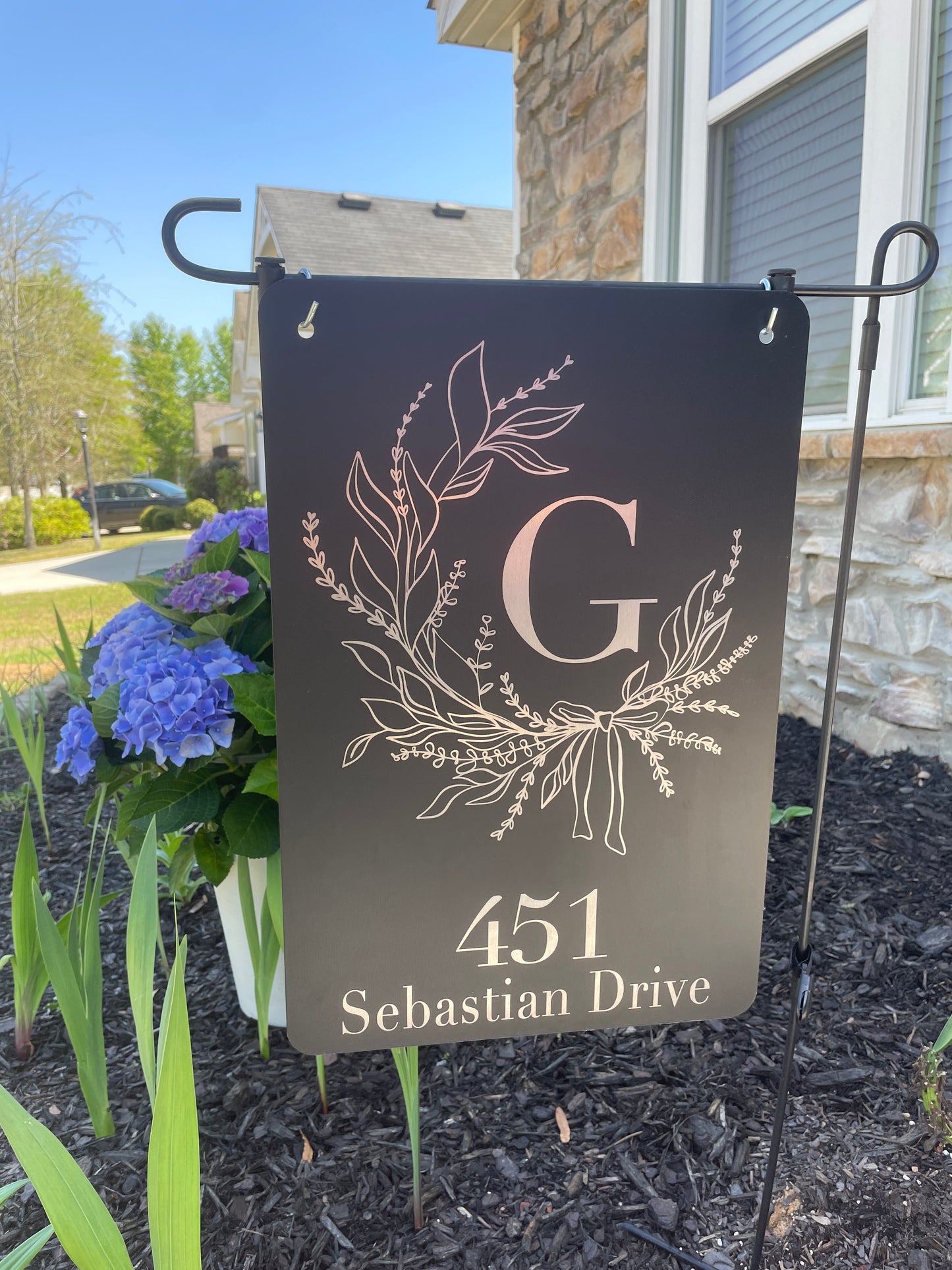 Aluminum Garden Flag- Sebastian Design