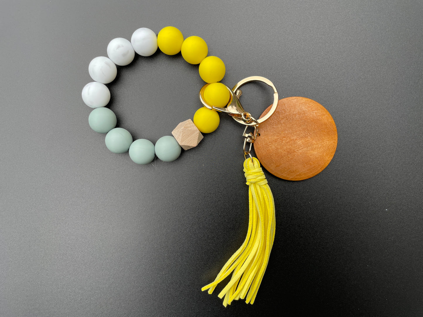 Yellow Silicone Wristlet